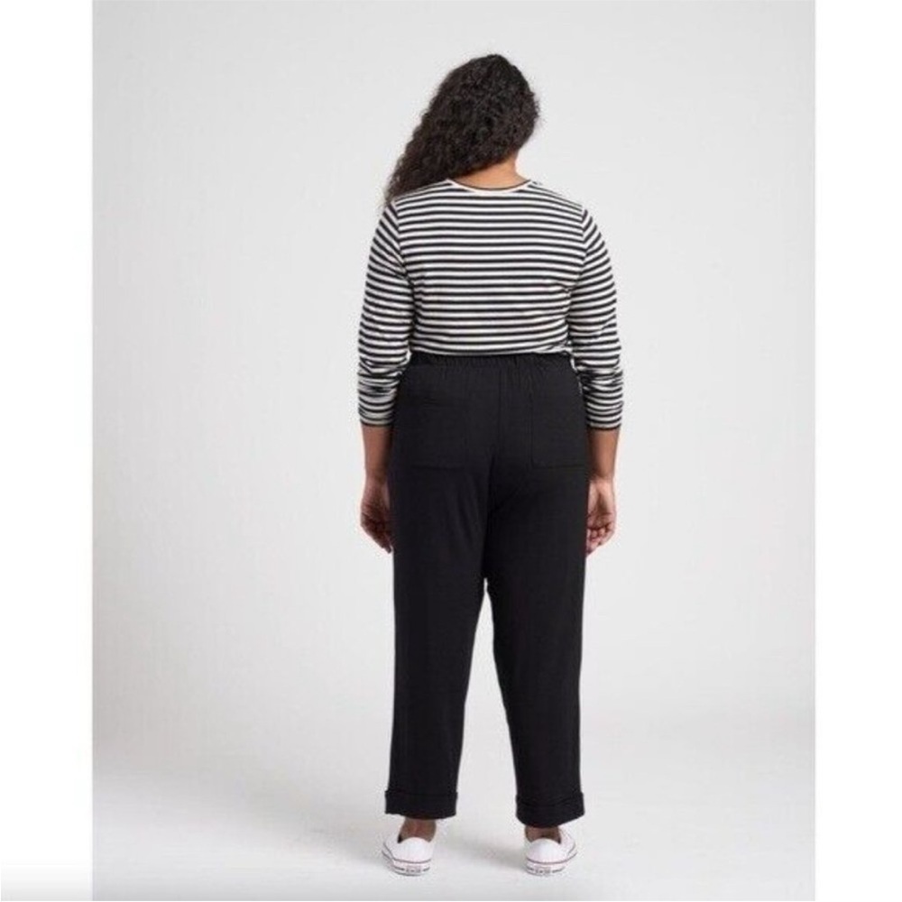 Universal Standard Jersey Drop Crotch Pants – Black – Size 4XS (00–0) NWT - Picture 14 of 16